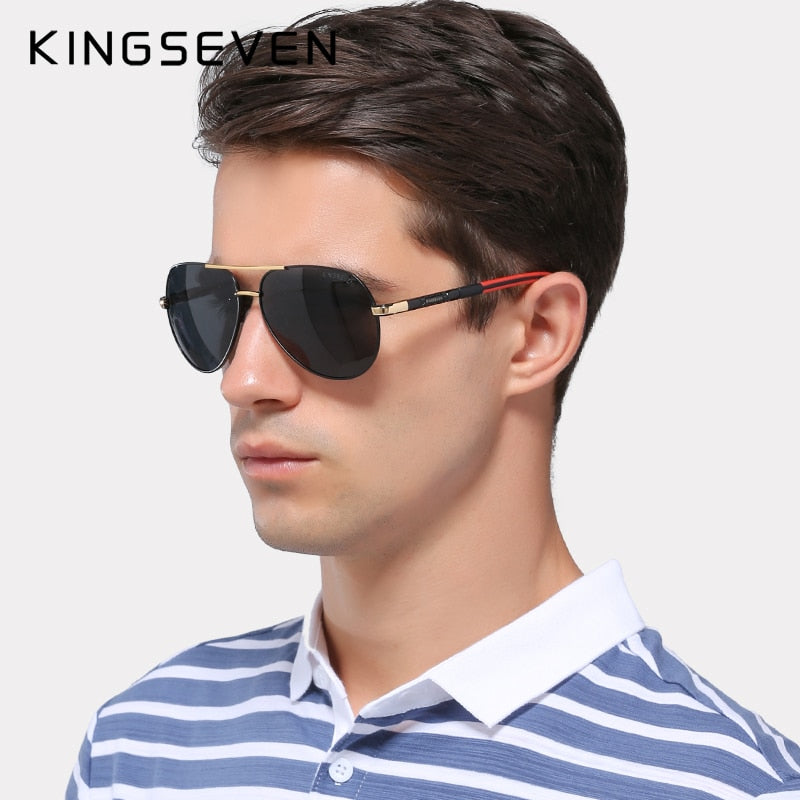 Óculos de sol vintage polarizado masculino