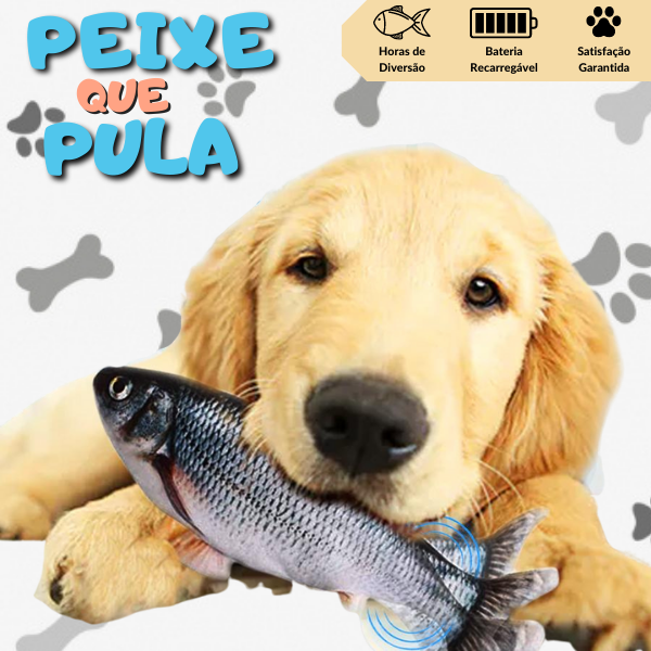 PeixeQuePula™ - Brinquedo Interativo Pets